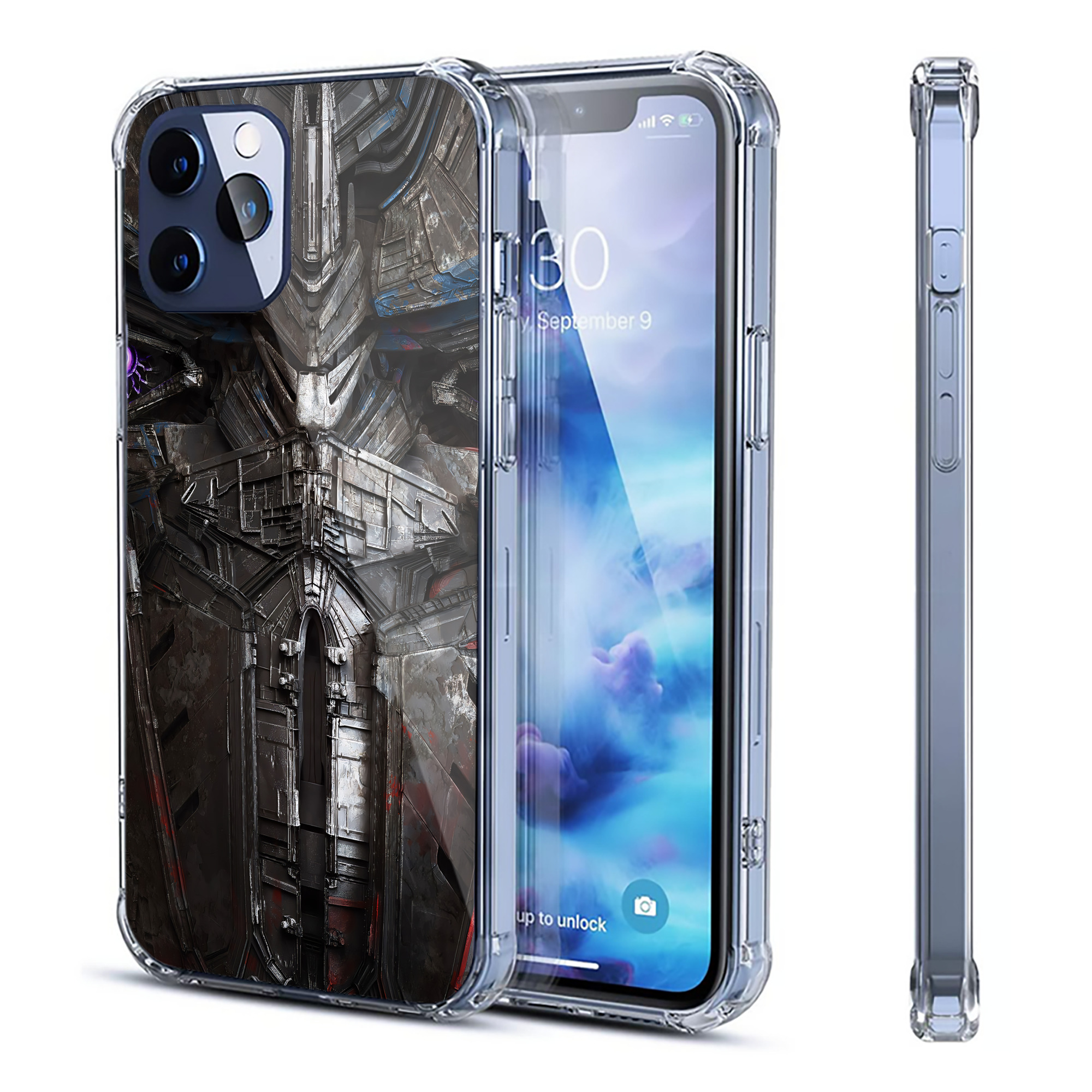 （画像用） Transformers トランスフォーマー 【iPhone 12シリーズ対応】透明スマホケース（クリアソフトケース）